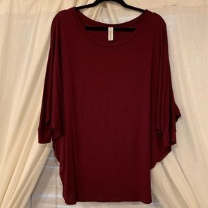 Xl burgundy top
